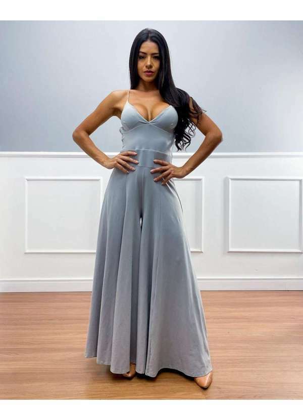 Miss Misses - Macacao Miss Misses Pantalona Cinza Cinza