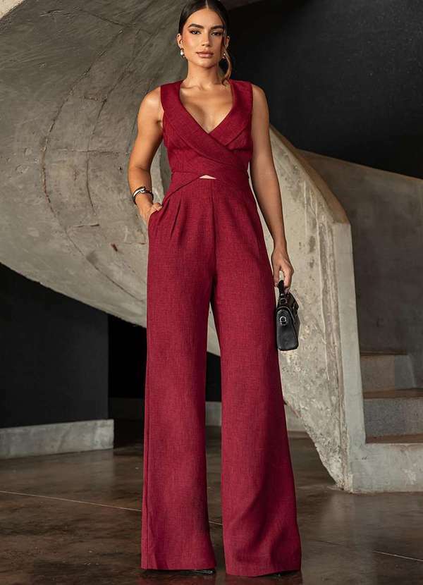 Dot Clothing - Macacao Dot Clothing Detroit Cruzado Vermelho