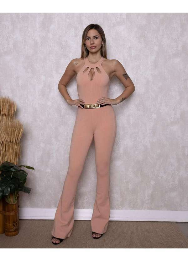 Miss Misses - Macacao Miss Misses Gola Alta Fivela Rosa