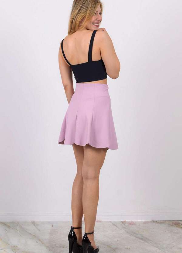 Groovy Forever - Saia Feminina Curta Rosa 2