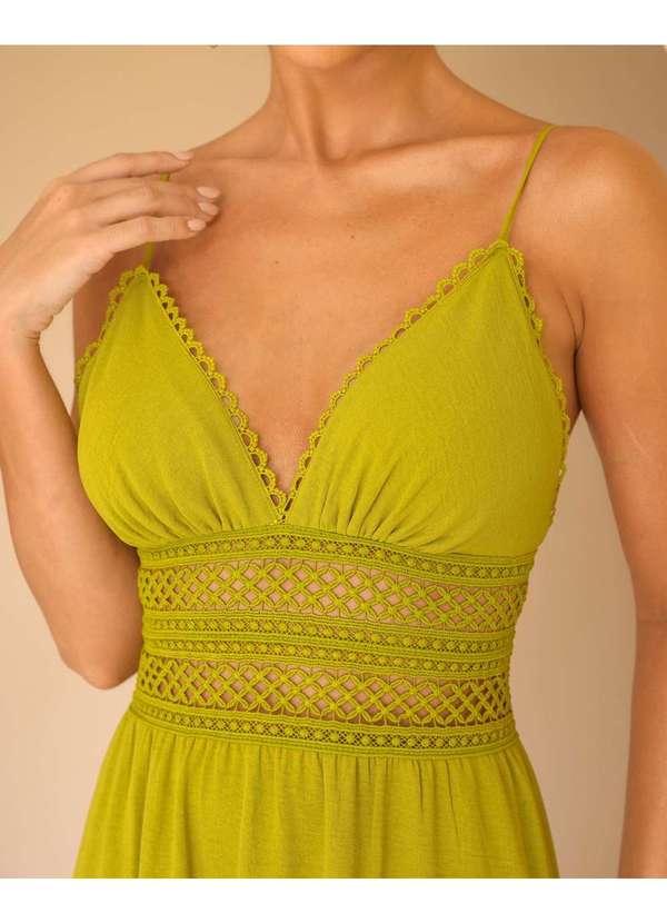 Dot Clothing - Vestido Dot Clothing Longo Alca Verde Verde 4