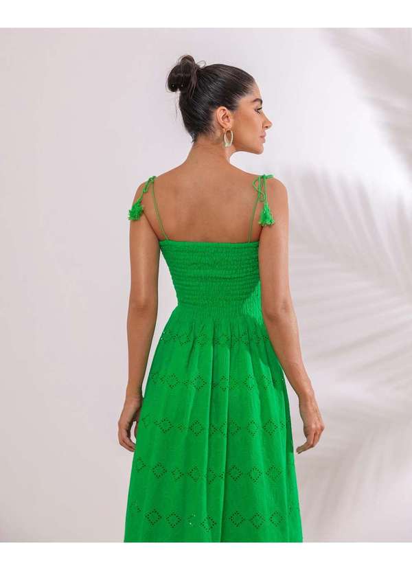 Dot Clothing - Vestido Dot Clothing Longuete Verde Verde 2