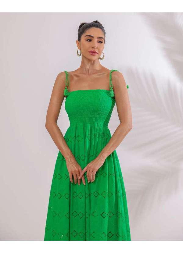 Dot Clothing - Vestido Dot Clothing Longuete Verde Verde 3
