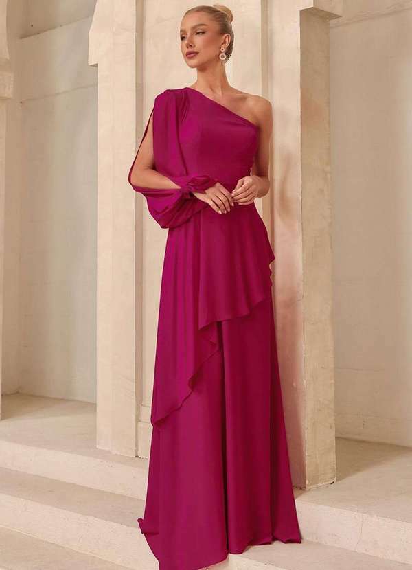 Dot Clothing - Vestido Dot Clothing Lorena Longo Fucsia Rosa