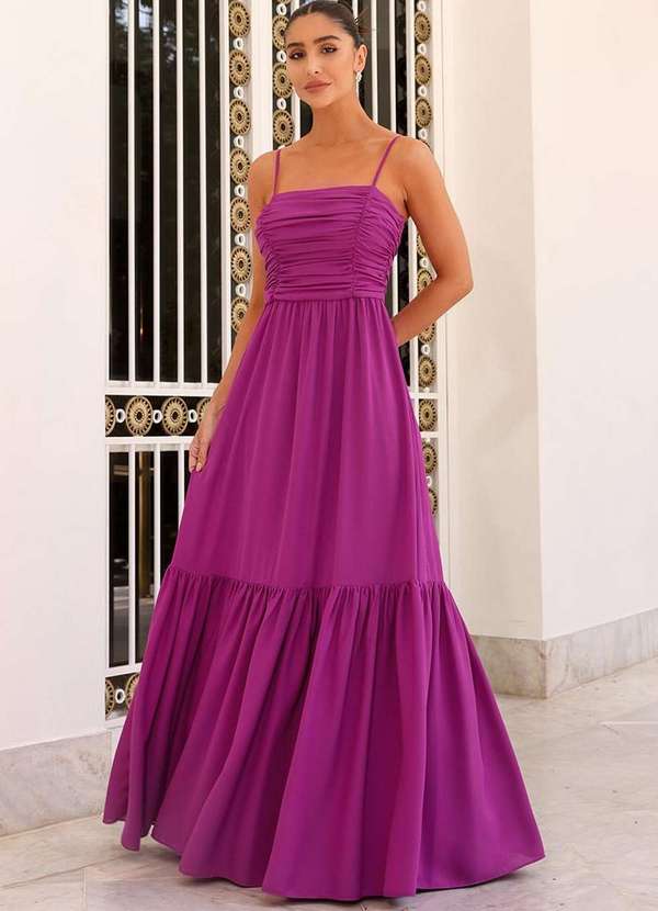 Dot Clothing - Vestido Dot Clothing Marta Longo Roxo