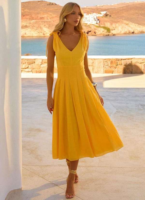 Vestido Midi Ofertas Roupas Femininas Riachuelo Compre Vestido