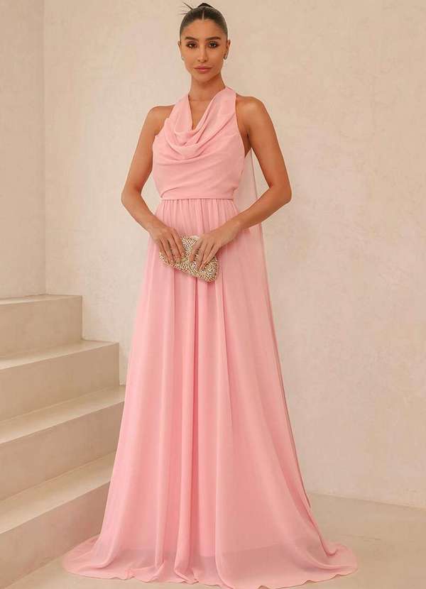 Dot Clothing - Vestido Dot Clothing Monica Longo Rosa