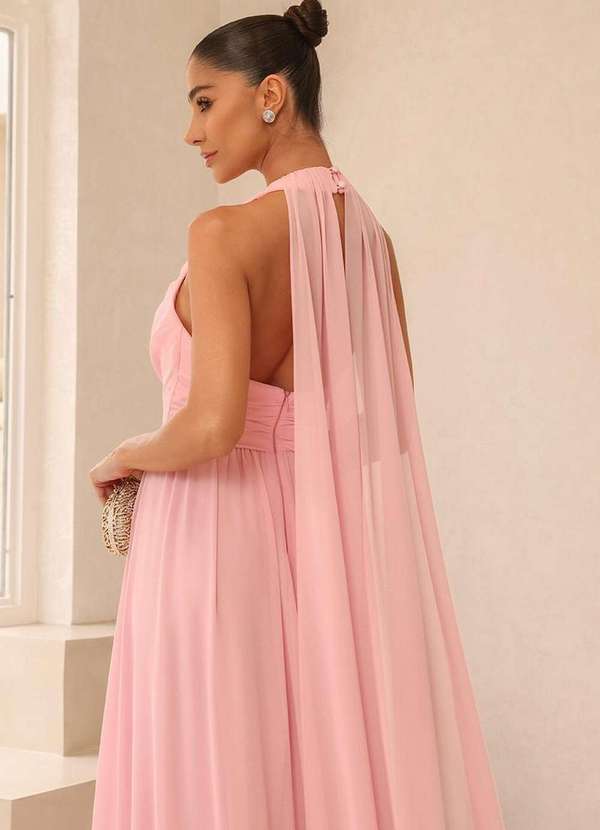 Dot Clothing - Vestido Dot Clothing Monica Longo Rosa 5