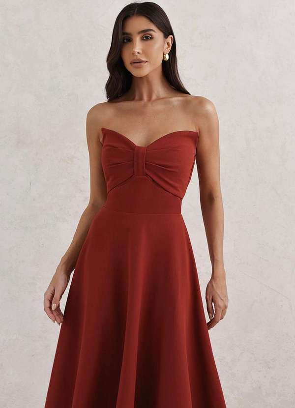 Dot Clothing - Vestido Dot Clothing Tqc Longuete Vermelho 3