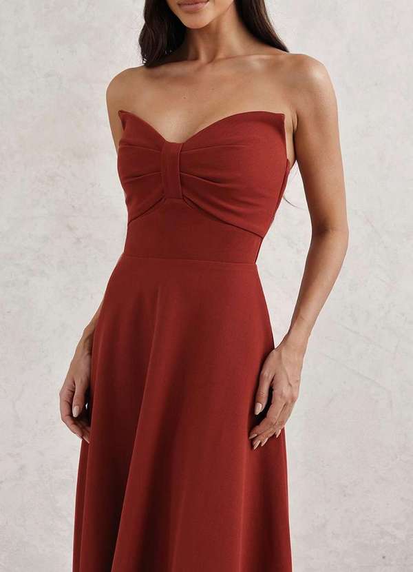 Dot Clothing - Vestido Dot Clothing Tqc Longuete Vermelho 4