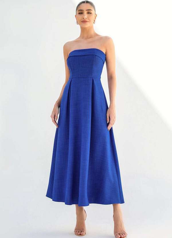 Dot Clothing - Vestido Dot Clothing Veronica Tqc Azul