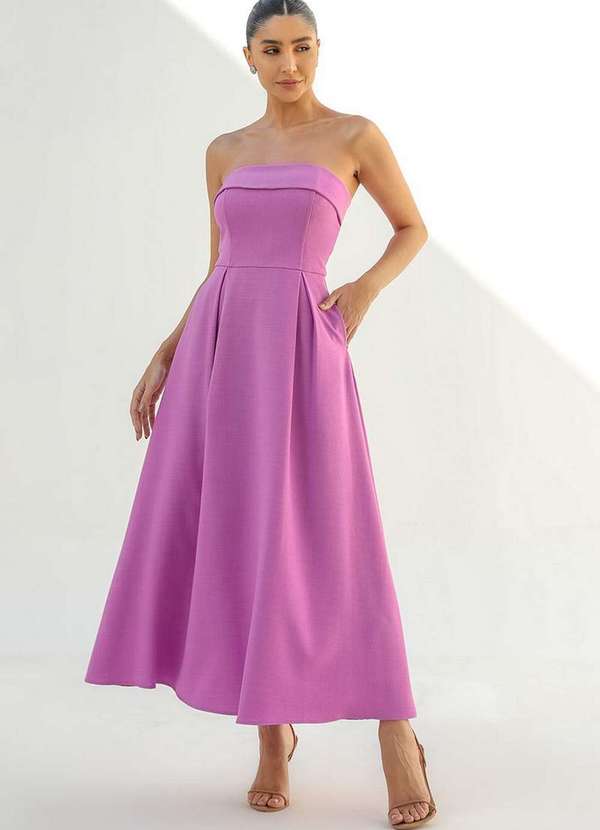 Dot Clothing - Vestido Dot Clothing Veronica Tqc Rosa