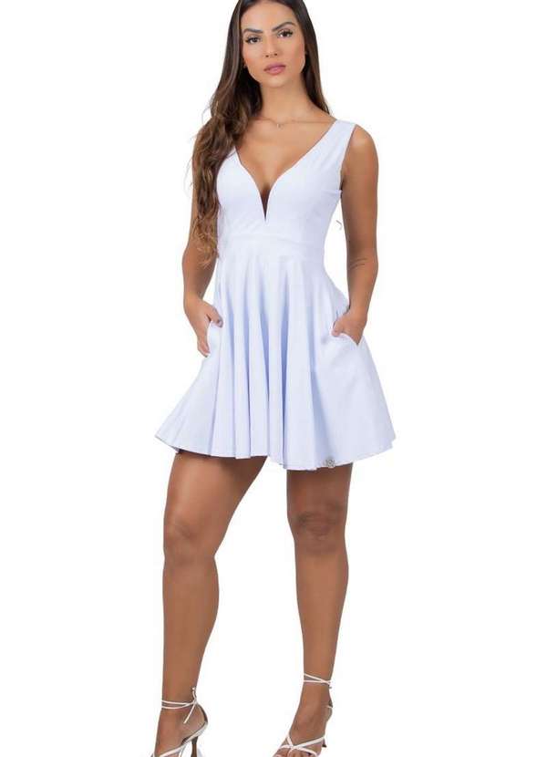 Miss Misses - Vestido Leticia Decote V Branco 3