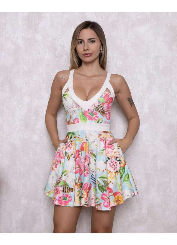 Limone - Vestido Limone Vazado Alca Estampado Estampado 5