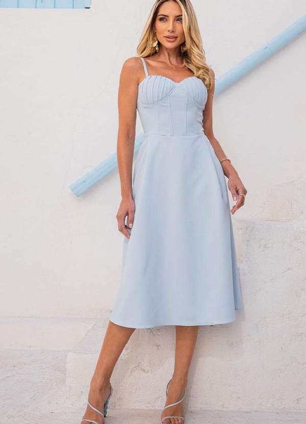 Miss Misses - Vestido Miss Misses Camila Azul