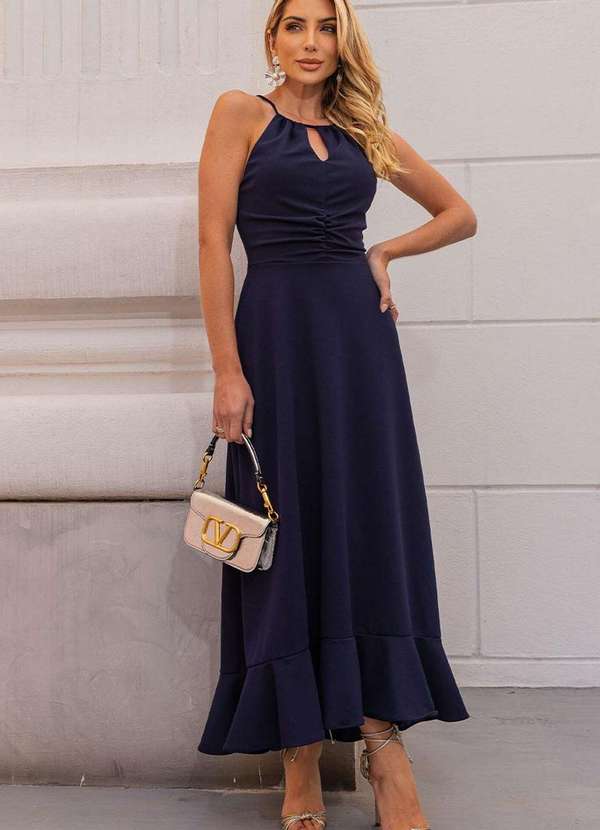 Miss Misses - Vestido Miss Misses Cristina Longo Azul 1