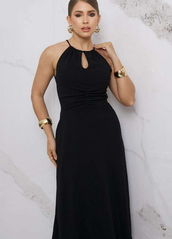 Miss Misses - Vestido Miss Misses Cristina Longo Preto Preto 3