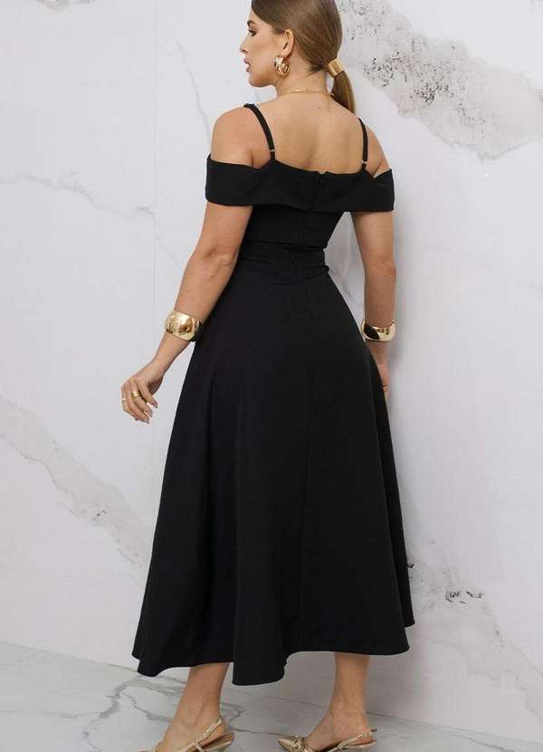 Miss Misses - Vestido Miss Misses Flavia Ombro a Ombro Preto 2