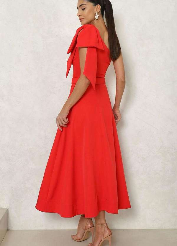 Miss Misses - Vestido Miss Misses Julia Longo Vermelho 2