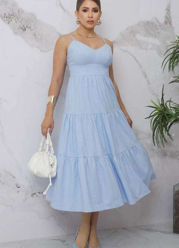 Miss Misses - Vestido Miss Misses Rafaela Azul