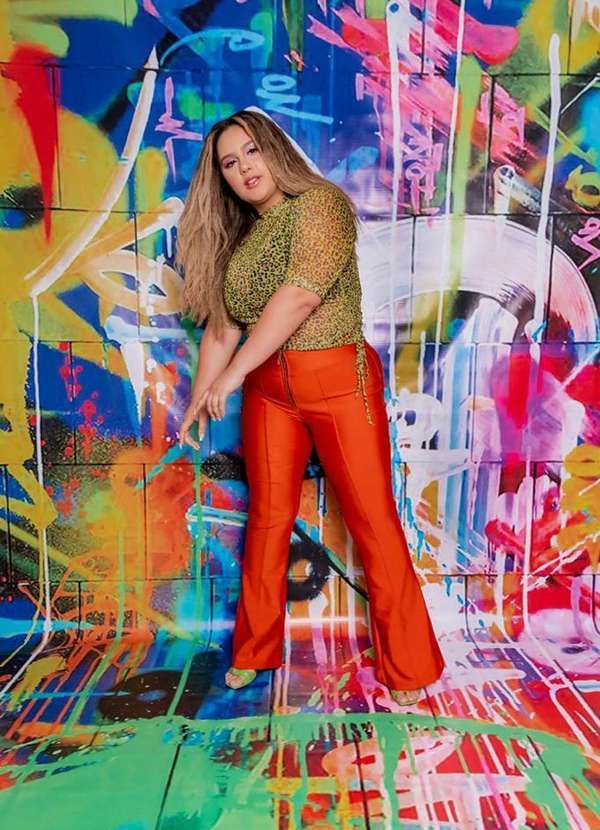 It Curves - Calca Plus Size Flare Prada Vermelho