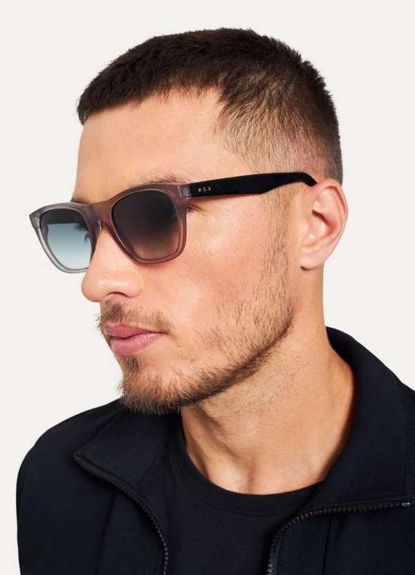 Reserva - Óculos de Sol Square Reserva Cinza/Preto 4