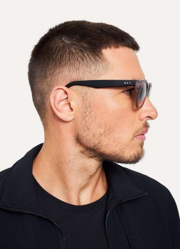 Reserva - Óculos de Sol Square Reserva Cinza/Preto 5