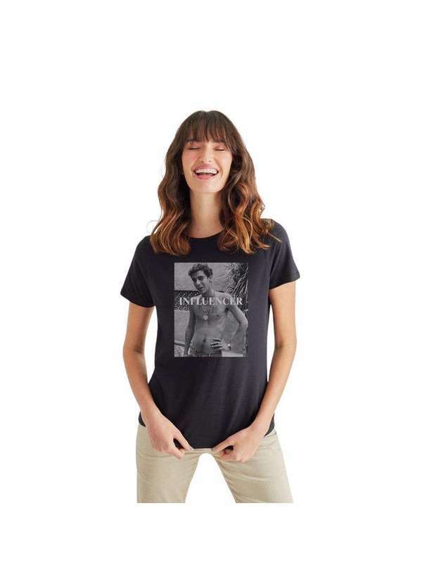 Reserva - Camiseta Feminina Zeca Influencer Jovem Reserva Preto