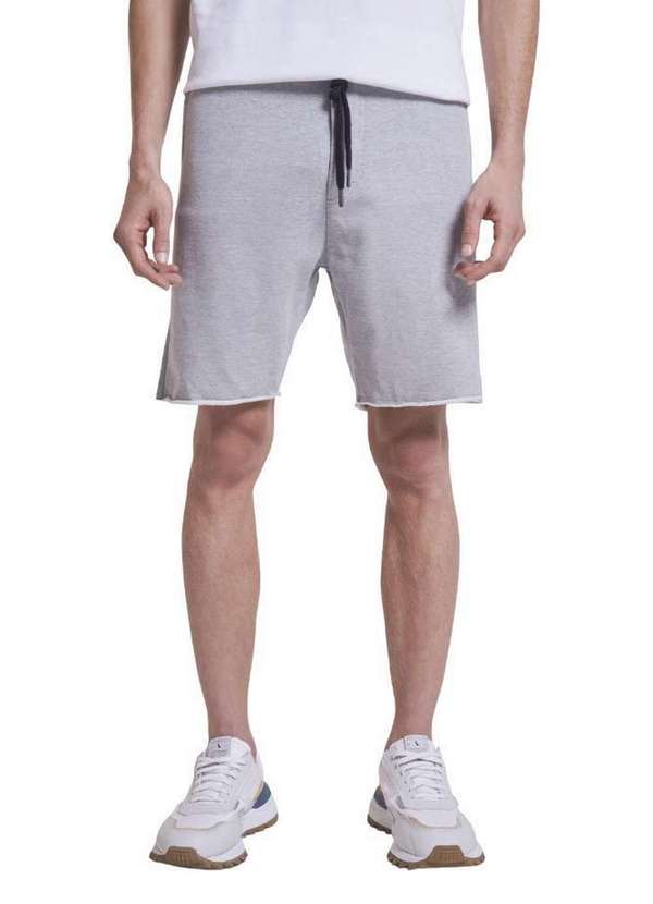 Reserva - Bermuda Cont Moletom Londres Reserva Cinza Mescla 1