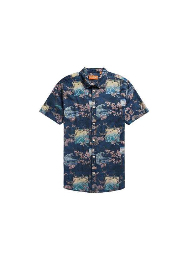 Reserva - Camisa Mc Estampada Yoru Reserva Marinho