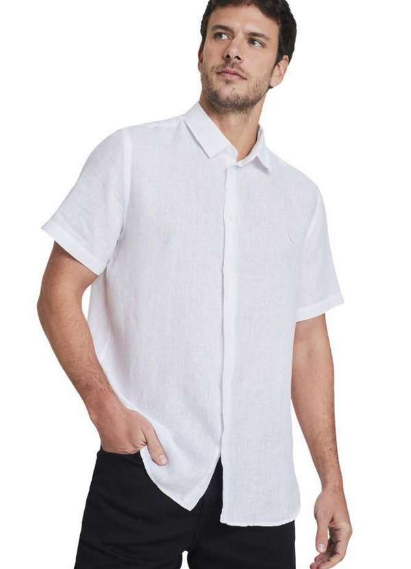 Reserva - Camisa Mc Linho Copacabana Reserva Branco