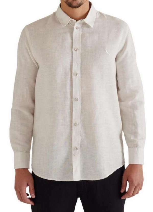 Reserva - Camisa Ml Co Linho Fila Fil Reserva Areia