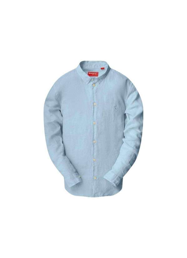 Reserva - Camisa Linho Tinturado Reserva Azul Ceu 4