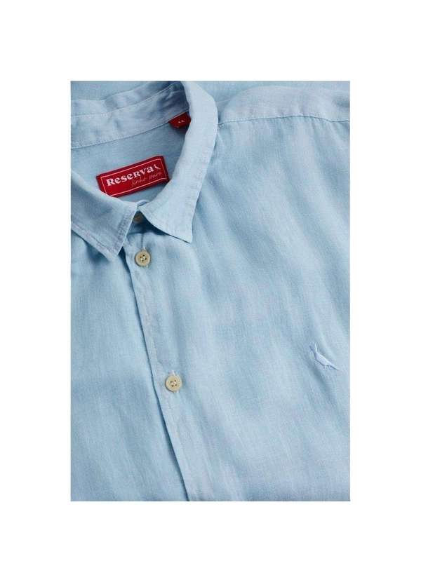 Reserva - Camisa Linho Tinturado Reserva Azul Ceu 5