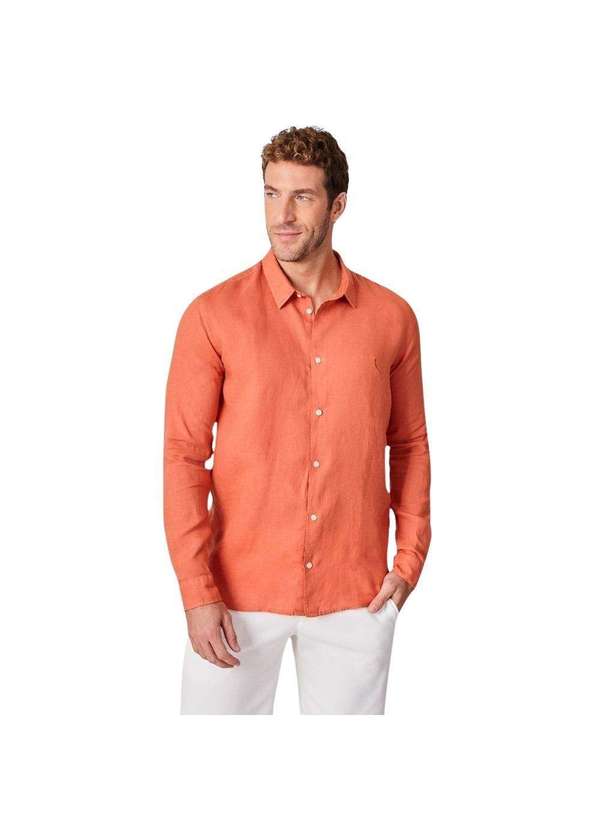 Reserva - Camisa Linho Tinturado Reserva Azul Ceu 7