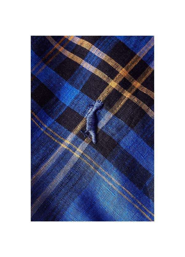 Reserva - Camisa Ml Xadrez New Money Reserva Azul Royal 5