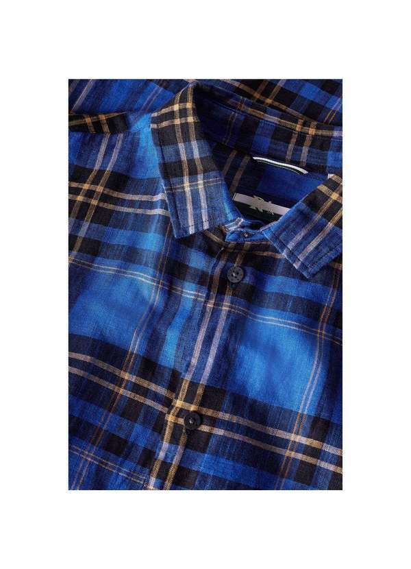 Reserva - Camisa Ml Xadrez New Money Reserva Azul Royal 6
