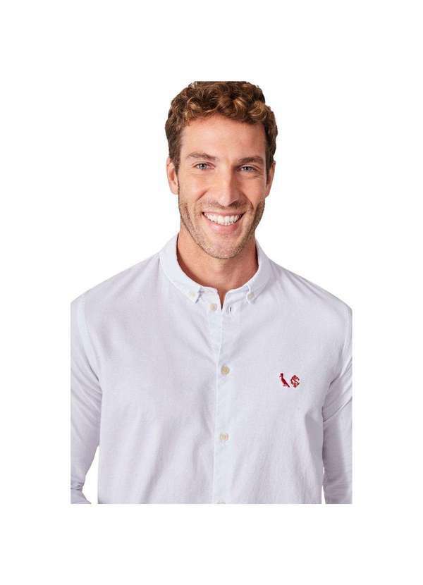 Reserva - Camisa Oxford Color Pica Pau Inter Reserva Branco