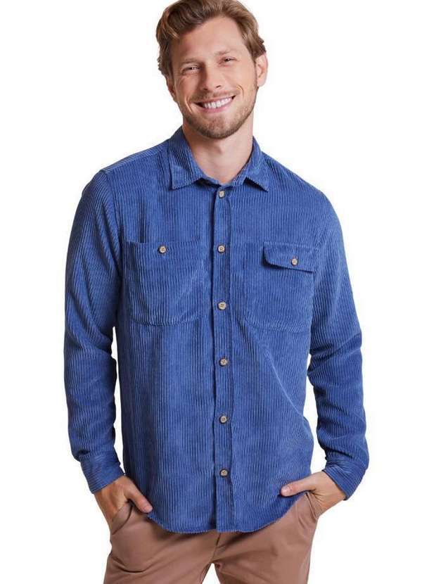 Reserva - Overshirt Ml Cotele Reserva Indigo