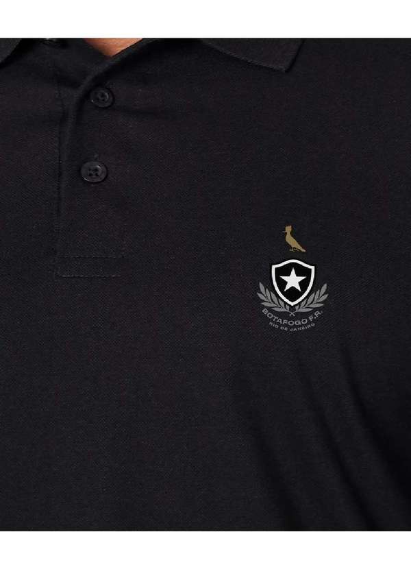 Reserva - Polo Botafogo Escudo Laurel Patch Reserva Preto 2