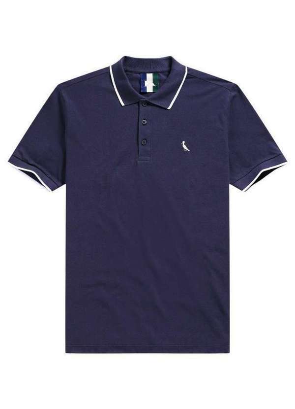 Reserva - Polo Enxuto Friso Unico New Reserva Navy