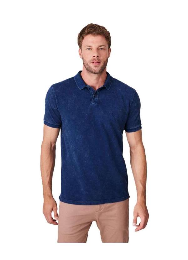 Reserva - Polo Indigo Marmorizado Jeans Reserva Marinho 1