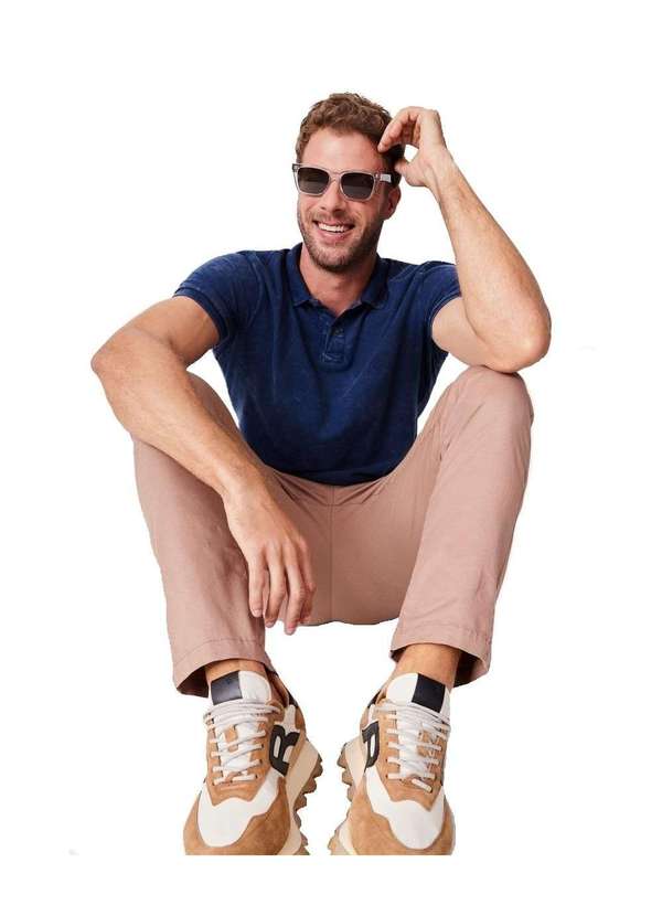 Reserva - Polo Indigo Marmorizado Jeans Reserva Marinho 3