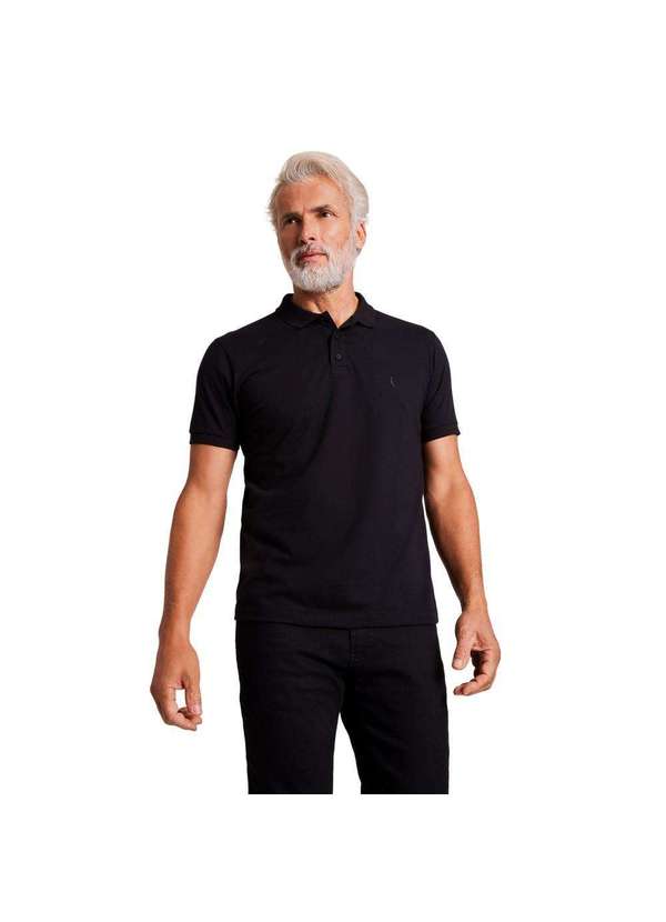 Reserva - Polo Malha Pica Pau Mono Enxuto Reserva Preto