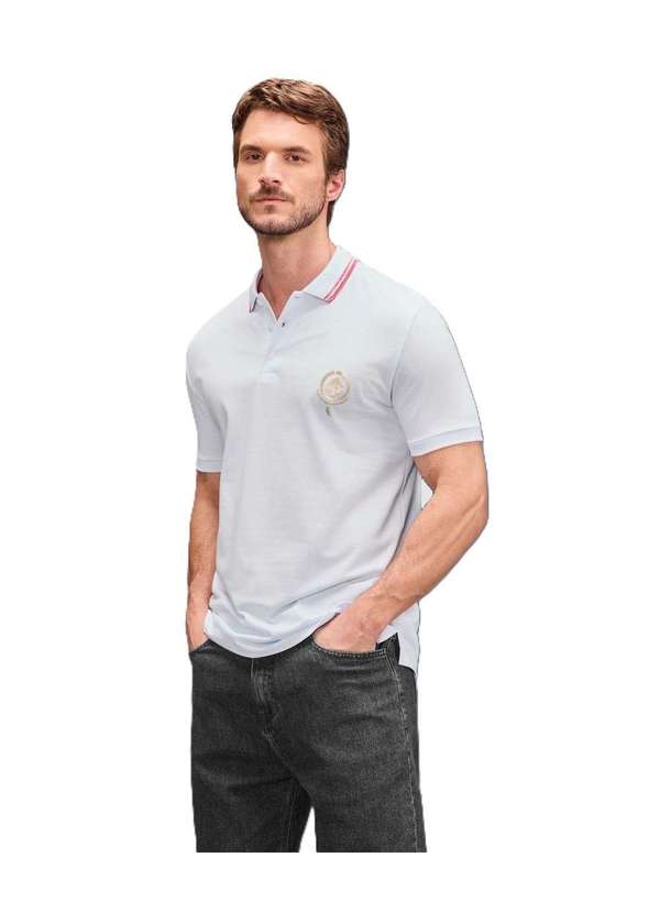 Reserva - Polo Piquet Bordado Inter Reserva Branco
