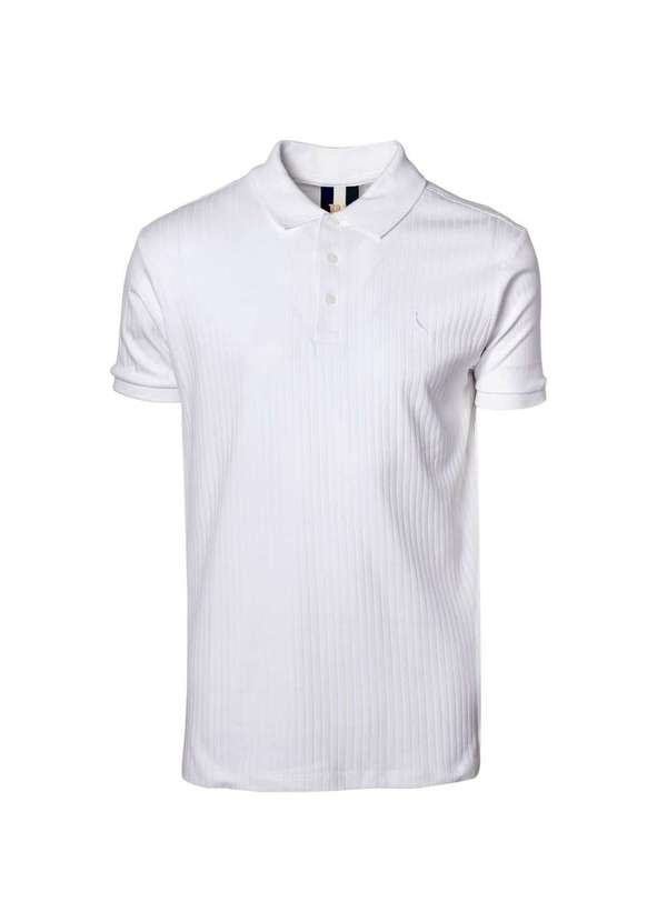 Reserva - Polo Slim Canelada Reserva Branco
