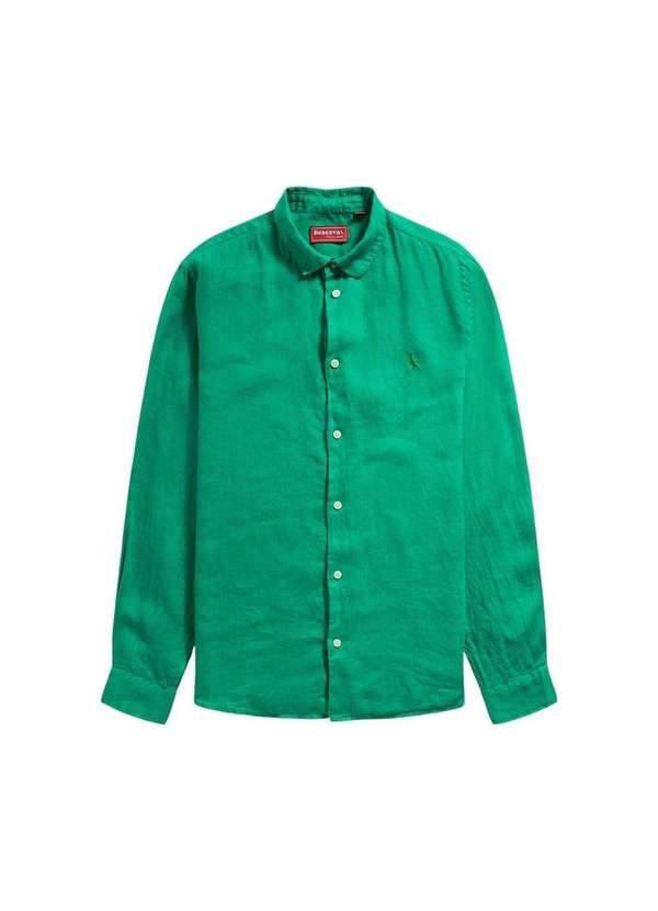 Reserva - Camisa Pf Manga Longa Linho Reserva Verde Bandeira 2