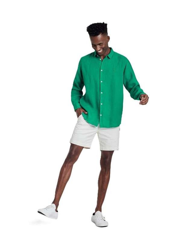 Reserva - Camisa Pf Manga Longa Linho Reserva Verde Bandeira 3