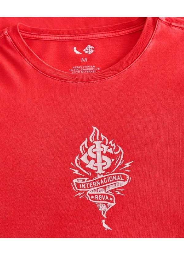 Reserva - Camiseta 1909 Clube do Povo Inter Reserva Vermelho Stoned 6