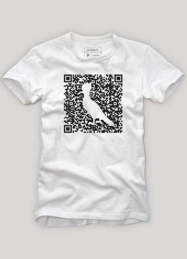 Reserva - Camiseta Basica Greenk Qr Code Leve Conforto Reserva Branco